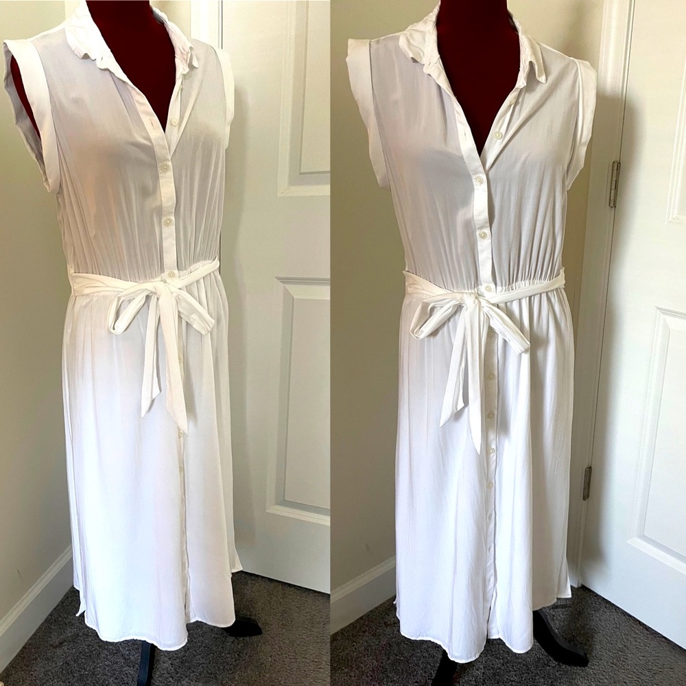 Banana Republic white summer dress